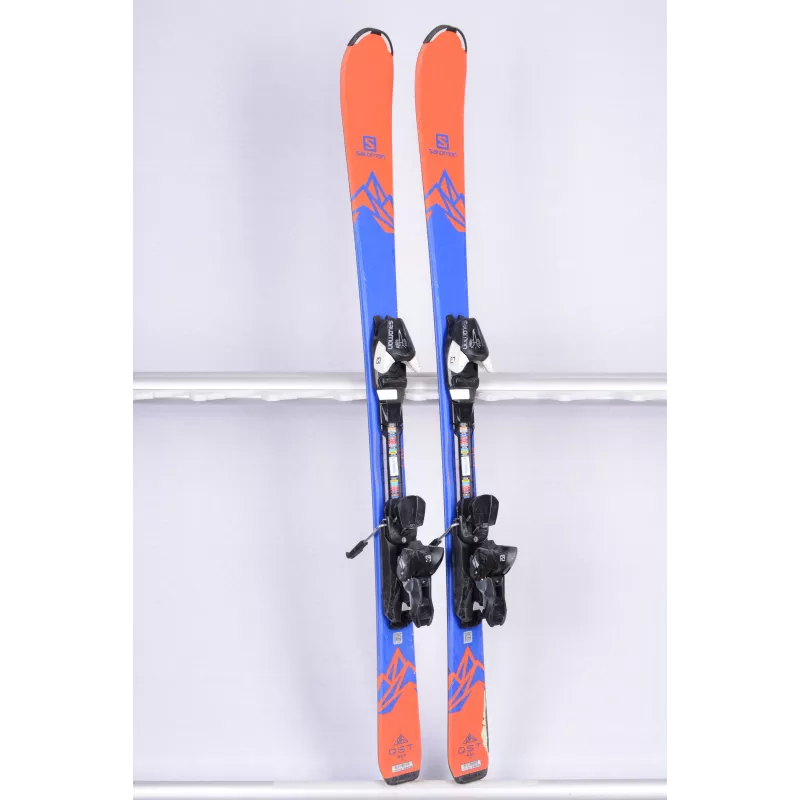 Kinder Ski's SALOMON QST MAX JR 2019, Blue/orange + Salomon L7 5 Kinder Ski's SALOMON QST MAX JR 2019, Blue/orange + Salomon L7 - Afbeelding 3