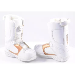 Nieuwe Kinder Snowboard Schoenen THIRTYTWO KIDS BOA, BOA-technology, White/gold ( NIEUWE ) -Thirtytwo || Atomic || Salomon Winkel nieuwe kinder snowboard schoenen thirtytwo kids boa boa technology white gold nieuwe.jpg 3