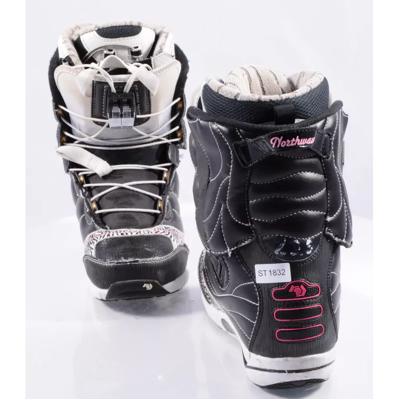 Snowboard Schoenen NORTHWAVE DEVINE, Super Lace, TF3 Liner, Black/white/pink 6 Snowboard Schoenen NORTHWAVE DEVINE, Super Lace, TF3 Liner, Black/white/pink - Afbeelding 4